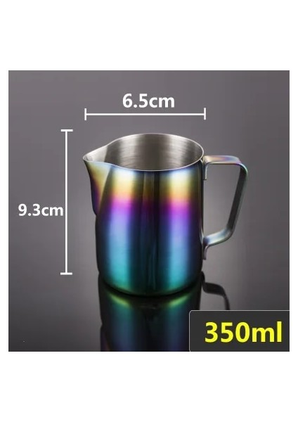 Koyu Gri Tarzı Yapışmaz Paslanmaz Çelik Süt Köpürtme Sürahi Espresso Kahve Barista Craft Latte Cappuccino Krem Köpürtme Sürahi Sürahi (Yurt Dışından)