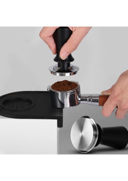 Boyut Stili 51 mm Kalibre Edilmiş Yaylı Paslanmaz Çelik Sıkıştırıcılarla Espresso Sabotaj Barista Kahve Sabotajı (Yurt Dışından) modelleri