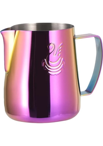 Açık Mor Tarzı 400ML ml Elegant Swan Paslanmaz Çelik Kahve Sürahi Süt Köpürtme Fincan Krema Makinesi Barista Craft Espresso Latte Art Sürahi Aracı (Yurt Dışından)