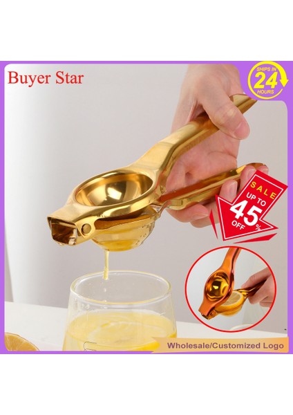 Altın Tarzı 1 Adet Altın Limon Sıkacağı Paslanmaz Çelik Portakal Meyve Sıkacağı Metal Manuel Sıkacağı Kolay Kullanım Meyve Presleme Aracı Mutfak Aksesuarları (Yurt Dışından) fiyatları