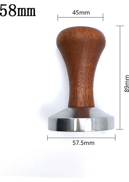 58MM Tarzı Gıda Sınıfı mm Kahve Sabotaj Ahşap Saplı Barista Espresso Makinesi Öğütücü El Yapımı Yüksek Sıcak Satış (Yurt Dışından)