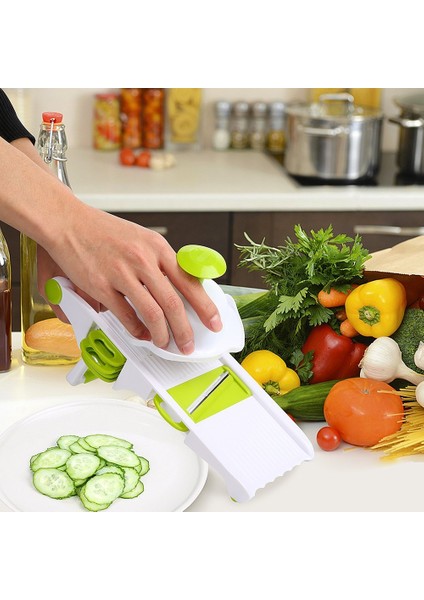 Pembe Tarzı Mandoline Gıda Dilimleyici Patates Domates Sebze Dilimleme Kesici Çok Fonksiyonlu Oniolicer Kıyıcı Bıçağı Mutfak Aletleri (Yurt Dışından) indirimleri