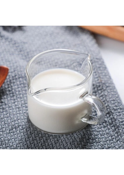 100ML Stili Ohfın Çift Ağızlı Süt Sürahileri Küçük Cam Süt Bardağı Espresso Kupa Yüksek Sıcaklığa Dayanıklı Cam Süt Paylaşım Fincan Kahve Kupaları (Yurt Dışından) fiyatları