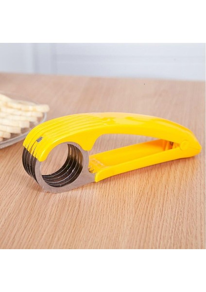 Sarı Stil Ev Mutfak Aracı Sebze Soyucu Salata Dilim Paslanmaz Çelik Muz Kesici Kıyıcı Meyve Kesici Salatalık Bıçağı (Yurt Dışından) modelleri
