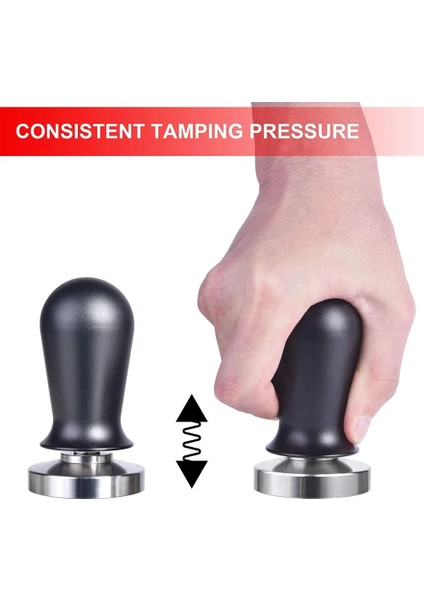Ahşap Dış MÜDAHALE-53MM Tarzı Kalibre Edilmiş Espresso Kahve Tamper 30LB Yaylı Elastik Kahve Sabotaj Alüminyumahşap Paslanmaz Çelik Kahve Tozu Çekiç (Yurt Dışından) modelleri