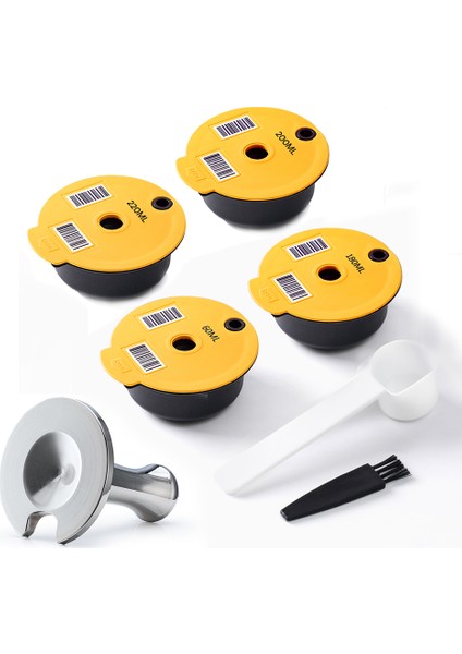 C60ML-TI Tarzı Tassimo Bosch Makinesi Için Bosch Yeniden Kullanılabilir Kahve Kapsülü Doldurulabilir Filtreli Fincan Pod Espresso Makinesi 60MLMLMLML Icafilas (Yurt Dışından)