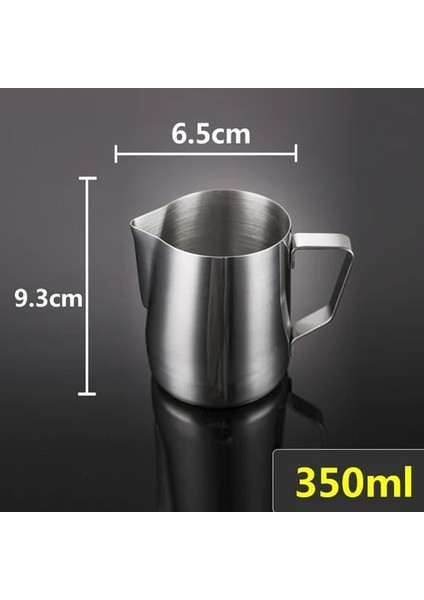 350ML Ölçeksiz Stil Kahve Dükkanı Paslanmaz Çelik Süt Köpürtme Sürahisi Espresso Kahve Sürahi Barista Craft Kahve Latte Süt Köpürtme Sürahi Sürahi (Yurt Dışından)