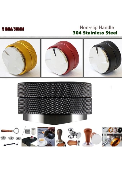 51 mm Stiline Ping At Paslanmaz Çelik Kahve Sabotaj Tabanı Şeffaf Gövde Barista Espresso Kahve Presi Kahve Tozu Çekiç (Yurt Dışından)