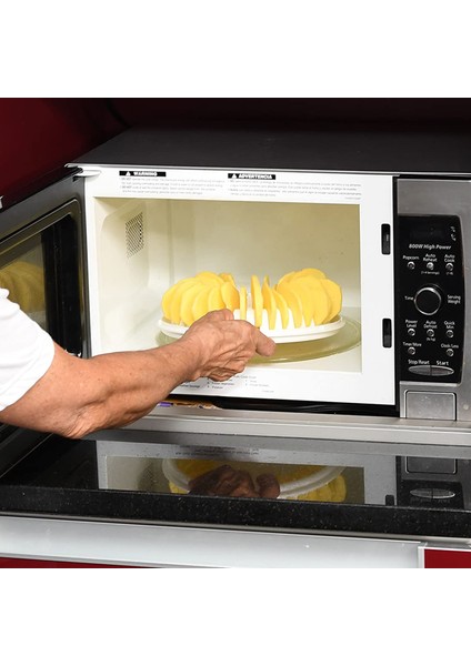 Beyaz Stil Mikrodalga Fırın Mutfak Patates Meyve Cr Makinesi Elma Meyve Patates Dilimleyici Aperatif Makinesi Dıy Mutfak Fırın Tepsisi Aracı (Yurt Dışından) fırsatları