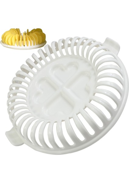 Beyaz Stil Mikrodalga Fırın Mutfak Patates Meyve Cr Makinesi Elma Meyve Patates Dilimleyici Aperatif Makinesi Dıy Mutfak Fırın Tepsisi Aracı (Yurt Dışından) indirimleri