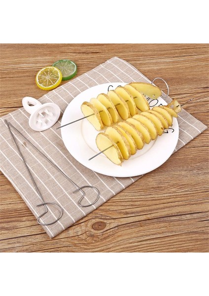 Bir Stil 3 Dize Döndür Patates Dilimleme Spiral Patates Kesici Bükülmüş Patates Dilim Kesici Spiral Dıy Manuel Yaratıcı Mutfak Alet Vegeta (Yurt Dışından) fiyatları