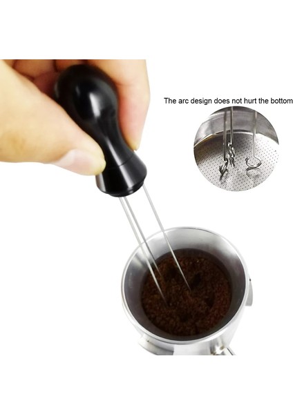 2 Havlu Stili Kahve Sabotaj Düzleştirici Aleti Iğne Tipi Kahve Tozu Dağıtıcı Alüminyum Saplı Iğne (Yurt Dışından) modelleri