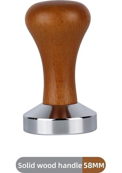 58MM Tarzı Kalibre Edilmiş Basınç Sabotaj Kahve Tozu Çekiç, Paslanmaz Çelik Tabanlı Kahve Aksesuarları (Yurt Dışından)