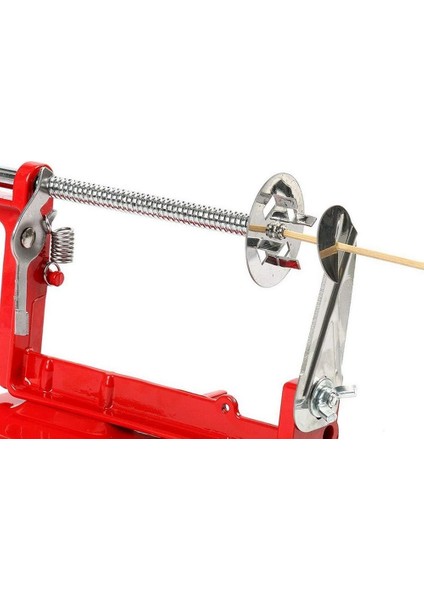 Paslanmaz Çelik Manuel Bükülmüş Patates Dilimleme Spiral Patates Kızartma Sebze Elma Kesici Alet Kırmızı (Yurt Dışından) fiyatları