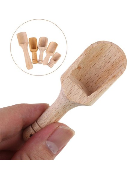D 10 Adet 2.8X8CM Tarzı Adet Ahşap Saplı Küçük Tuz Kürek Kaşık Çay Kaşığı Toz Süt Tozu Kahve Kaşığı Çeşni Kaşığı (Yurt Dışından) fiyatları