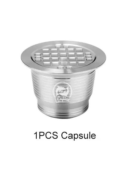1 Kapsül Stili Icafilas Stianless Metal Doldurulabilir Yeniden Kullanılabilir Kahve Kapsül Kaşığı, Nespresso Kapsül Için Klipsli Sabotaj (Yurt Dışından)