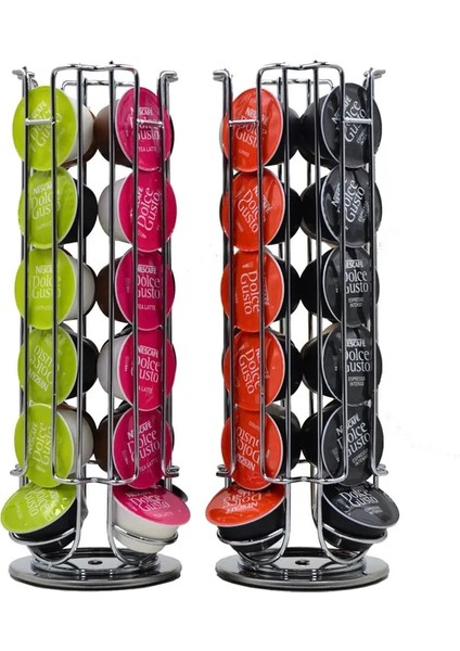 Koyu Haki Stili Yeni Metal Kahve Podları Tutucu Demir Krom Kaplama Standı Kahve Kapsül Depolama Rafı Dolce Gusto Kapsül Ücretsiz Sg (Yurt Dışından)