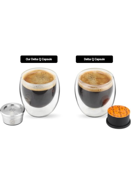 Erik Tarzı Icafilas Delta Q NDIQ7323 Için Yeniden Kullanılabilir Kahve Kapsülü Üreticisi Reutilizavel Kahve Filtresi Paslanmaz Çelik Öğütücü ile Yeniden Kullanılabilir Pod (Yurt Dışından) fiyatları