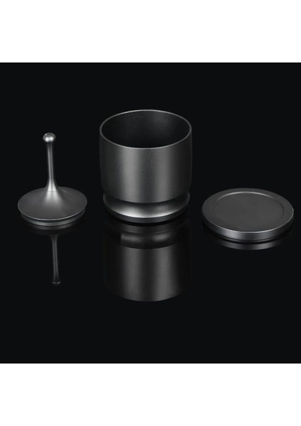 Kapak Stili ile Siyah 58MM Kahve Dozaj Halkası Alüminyum Alaşımlı Akıllı Toz Besleyici Öğütücü Bira Kase Fincan Barista Aracı Ek Kahve Sabotaj Için (Yurt Dışından)