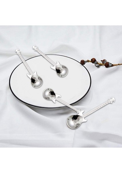 Gümüş Tarzı Gitar Kahve Çay Kaşığı Paslanmaz Çelik Müzikli Kahve Kaşığı Çay Kaşığı Karıştırma Kaşığı Şeker Kaşığı(Gümüş) Drog (Yurt Dışından) fiyatları
