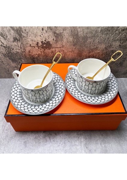 No.21 Stili 200-400ML Iskandinav Tarzı Kemik Çini Kahve Fincanı Tabağı Kaşık Seti 220 ml Ingiliz Cafe Porselen Çay Bardağı Gelişmiş Seramik Cuplogo Çay Fincanı (Yurt Dışından)