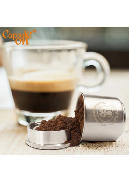 1pod 1 Çelik Kurcalama Stili Capuslone Paslanmaz Çelik Hammber Kurcalama ve Illy Xy Kahve Makinesi Kapsül Pod Için Uygun Kapsül Yeniden Doldurulabilir Kapsül (Yurt Dışından) indirimleri