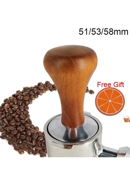 Aluminum 58MM Style Kahve Sabotaj Tozu Çekiç Ahşap Saplı Tamperler Düz Mat Kahve Gereçleri Aksesuarları (Yurt Dışından) indirimleri