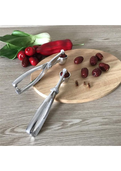 Gümüş Tarzı Sıcak!erry Meyve Pitter Aracı Çinko Alaşım Tart Aksesuarı Ev Mutfak Ev Manuel Presleme Zeytin Pitters Gadget (Yurt Dışından) fiyatları