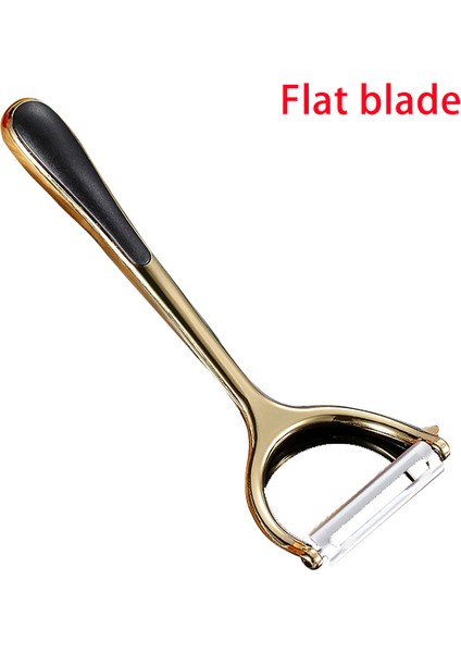 Altın-B Tarzı Çinko Alaşım Soyma Bıçağı Ev Mutfak Gadget Soyucu Yaratıcı Altın Kaplama Kavun Soyucu Seti Dilimleme Paslanmaz Çelik Soyucu (Yurt Dışından)