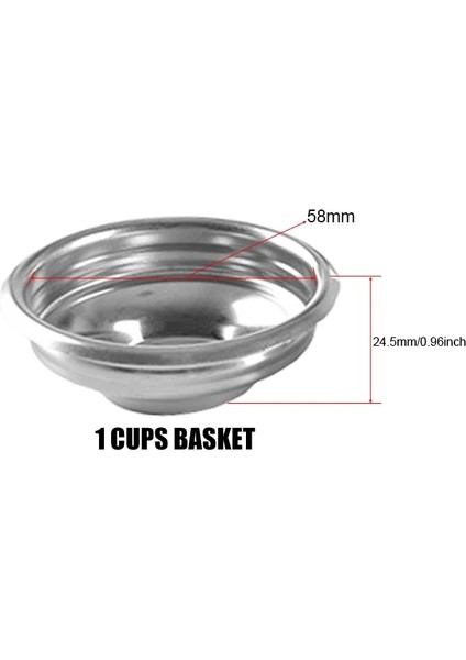 1 Bardak Sepet Stili Kahve Makinesi Için Bardak Filtre Değiştirme Sepeti E61 Dipsiz Portafilter Kahve Makinesi Espresso Makinesi Parçaları (Yurt Dışından) fırsatları