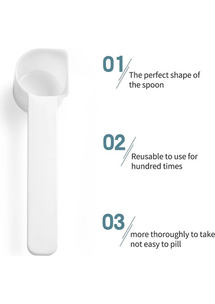 50 Adet Tarzı Lastic Kepçe Kahve Süt Tozu Sıvı Baharat Için Ölçme Kaşığı Doldurulabilir Mini Boy Mutfak Sofra Takımı Çatal (Yurt Dışından) fiyatları