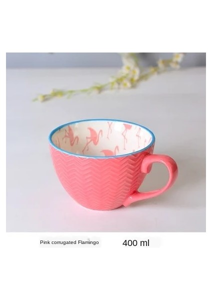 No.10 Tarzı Seramik El Boyalı Kahve Fincanı Kupa Çay Için Yaratıcı Çay Fincanı Vintage Kahvaltı Bardakları Cafe Kabartmalı Çay Bardağı Renkli Handpainted (Yurt Dışından)