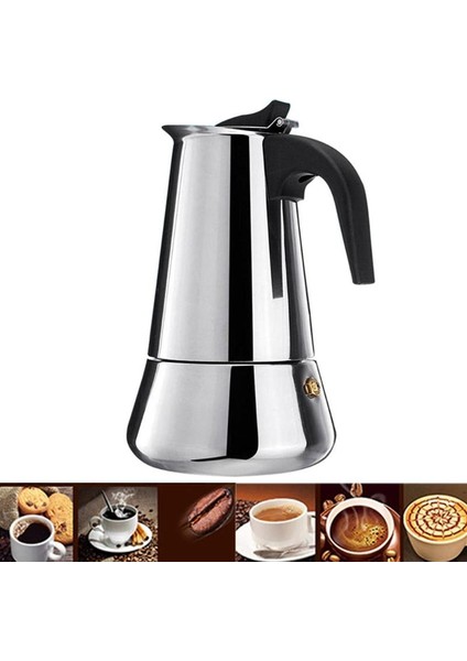 100ML Stili Bardak Cezve Paslanmaz Çelik Mocha Espresso Latte Soba Filtresi Moka Kahve Makinesi Cezve Mutfak Için WF1111 (Yurt Dışından) modelleri