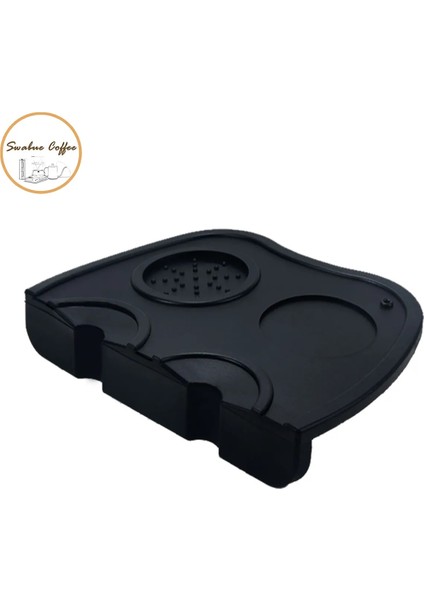 Siyah M Stili Swabue Kaymaz Espresso Kahve Sabotaj Mat Kauçuk Preslenmiş Tamping Toz Distribütör Tutucu Köşe Ped Barista (Yurt Dışından) fiyatları