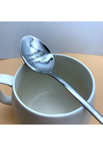 Q Stili Yazı Kahve Kaşığı Uzun Sap Kahve Çay Dondurma Sofra Sevgililer Günü Tatlı Kaşığı Yeni Yıl Hediyesi Ev Kullanımı Çay Kaşığı (Yurt Dışından) indirimleri