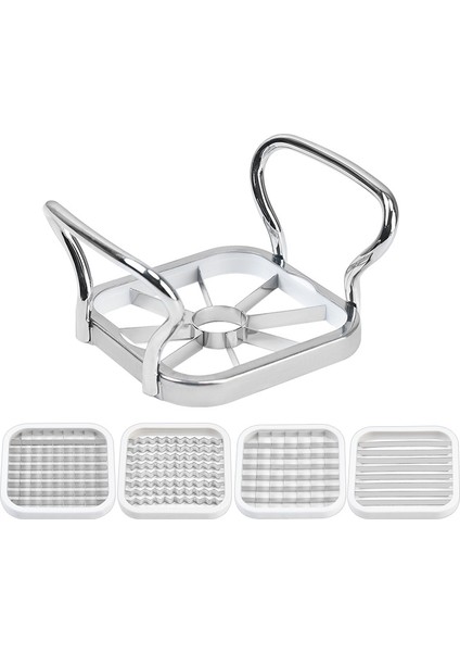 Set Stili Çok Fonksiyonlu Yaratıcı 5 In 1 Sebze Meyve Gıda Kesici Küpleri Elma Patates Rende Patates Kızartma Dilimleme Mutfak Aksesuarları (Yurt Dışından)