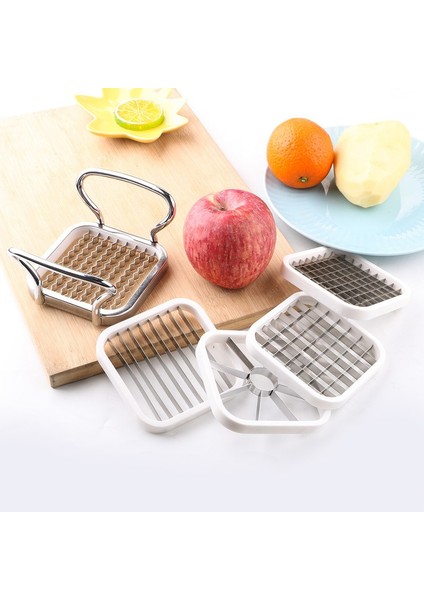 Set Stili Çok Fonksiyonlu Yaratıcı 5 In 1 Sebze Meyve Gıda Kesici Küpleri Elma Patates Rende Patates Kızartma Dilimleme Mutfak Aksesuarları (Yurt Dışından) fırsatları