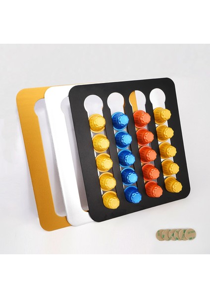 24 Nespresso Altın Stili Nespresso Kahve Kapsül Tutucu Standı Döner Kahve Pod Kule Rafı Dönebilen Kahve Podları Nespresso Için Depolama Rafları Yeni (Yurt Dışından) indirimleri