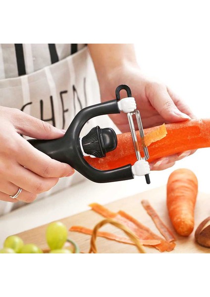 No.2 Tarzı Yaratıcı Plastik Karakterler Soyucu Meyve Sebze Patates Chaplin Kesici Bıçak Pişirme Araçları Mutfak Alet Aksesuarları 1 Adet (Yurt Dışından) modelleri