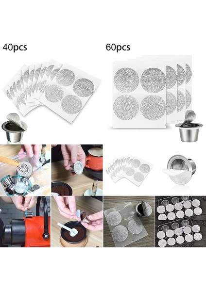 40 Adet Tarzı Alüminyum Folyo Kahve Kapsül Mühür Kapakları Bakla Sticker Kahve Kapsüllerini Doldurmak Için Değiştirin Nespresso Kahve Malzemeleri (Yurt Dışından) indirimleri