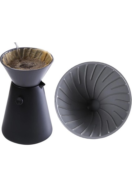 Pot 650ML Stilini Paylaşma Seramik Ev El Damla V60 Kahve Seti Filtre Demleme Cihazı ile Paylaşım Cezve Kahve Makinesi Ayrı Standlı (Yurt Dışından)