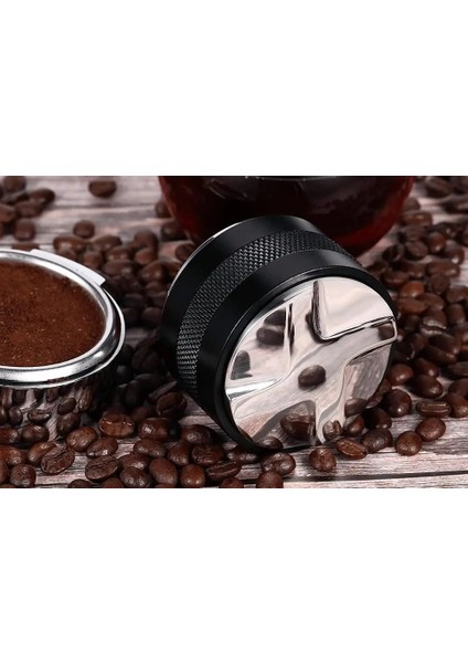 Distribütör Stili 51 mm mm Kahve Distribütörü ve Tamper Kahve Distribütörü Tesviye Aleti, Espresso Dağıtıcı Ayarlanabilir Derinlik Her Iki Tarafta (Yurt Dışından) indirimleri