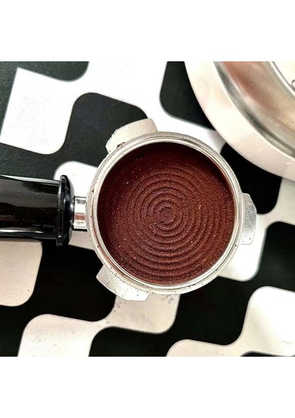 Doku Stili 53MM-İPLIK mm Kahve Sabotaj Ayarlanabilir Derinlik Ölçeği 30LB Espresso Yayları Kalibre Edilmiş Sıkıştırma Paslanmaz Çelik Düz Iplik Tabanı (Yurt Dışından) fırsatları