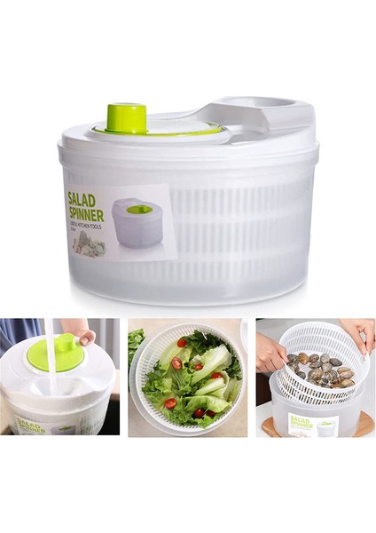 Bir Stil Çok Fonksiyonlu Salata Marul Kurutma Makinesi Manuel Sebze Süzgeç Sebzelik Süzgeç Yıkama Kurutma Için Yapraklı Mutfak Aksesuarları (Yurt Dışından) fiyatları