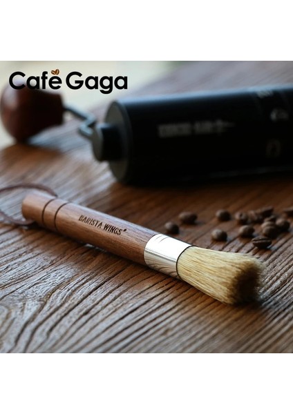 M Tarzı Kahve Öğütücü Doğal Cevizkayın Doğal Kıllı Temizleme Fırçası Kordon Kahve Makinesi Fırça Temizleyici Aracı Barista Için (Yurt Dışından) modelleri