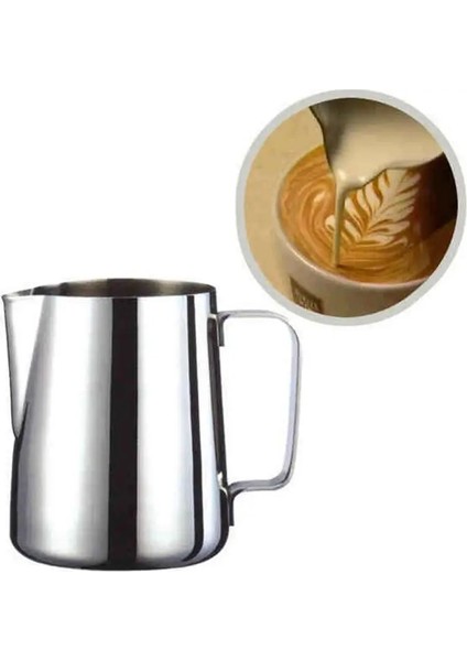 200ML Tarzı Süt Sürahileri Çekme Çiçek Fincan Cappuccino Süt Pot Paslanmaz Çelik ml Kahve Sürahi Espresso Fincanları Latte Art Süt Köpürtücü (Yurt Dışından) modelleri