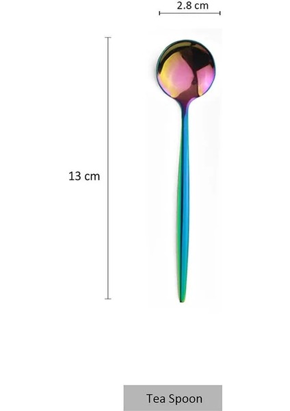 6 Adet Kırmızı Altın Tarzı 6 Adet Gökkuşağı Paslanmaz Çelik Çay Kaşığı Tatlı Dondurma Kaşığı Cilalı Karıştırma Kahve Kaşığı Mutfak Aksesuarları Sofra Takımı (Yurt Dışından) modelleri