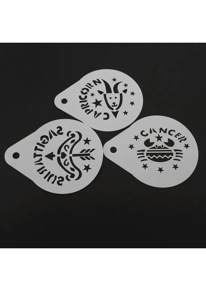 2.8 Inç ve Karikatür Takımyıldızı Kahve Stencil Şablonu Cappuccino Latte Sanat Plastik Baskı Kalıbı Barista Araçları (Yurt Dışından) modelleri