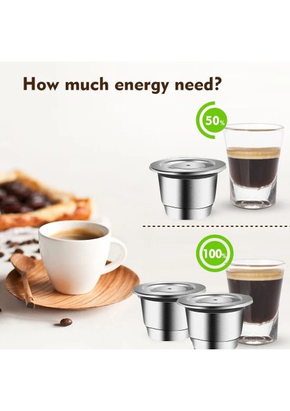 Fildişi Tarzı Icafilas Doldurulabilir Paslanmaz Çelik Espresso Kahve Makinesi Nespresso Makinesi Için Kapsül Yeniden Kullanılabilir Filtre Kahve Kapları (Yurt Dışından) fırsatları