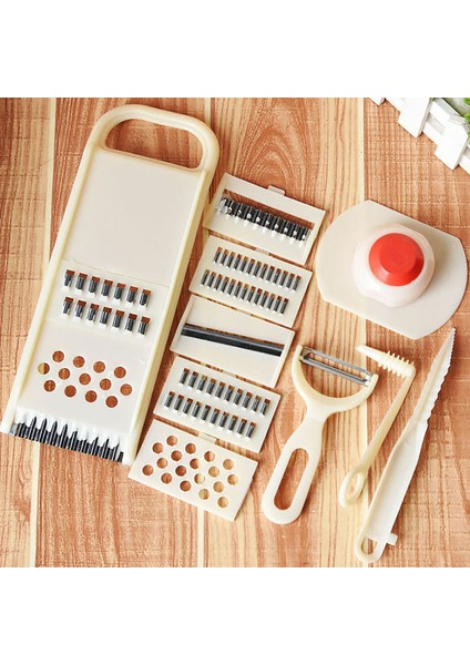 Beyaz Stil Yaratıcı Faydalı Çok Fonksiyonlu Parçalayıcı Meyve Sebze Soyucu Patates Dilimleme Dicer Chopper Kesici Kolay Mutfak Aletleri (Yurt Dışından)